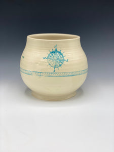 Ceramic lighthouse planter