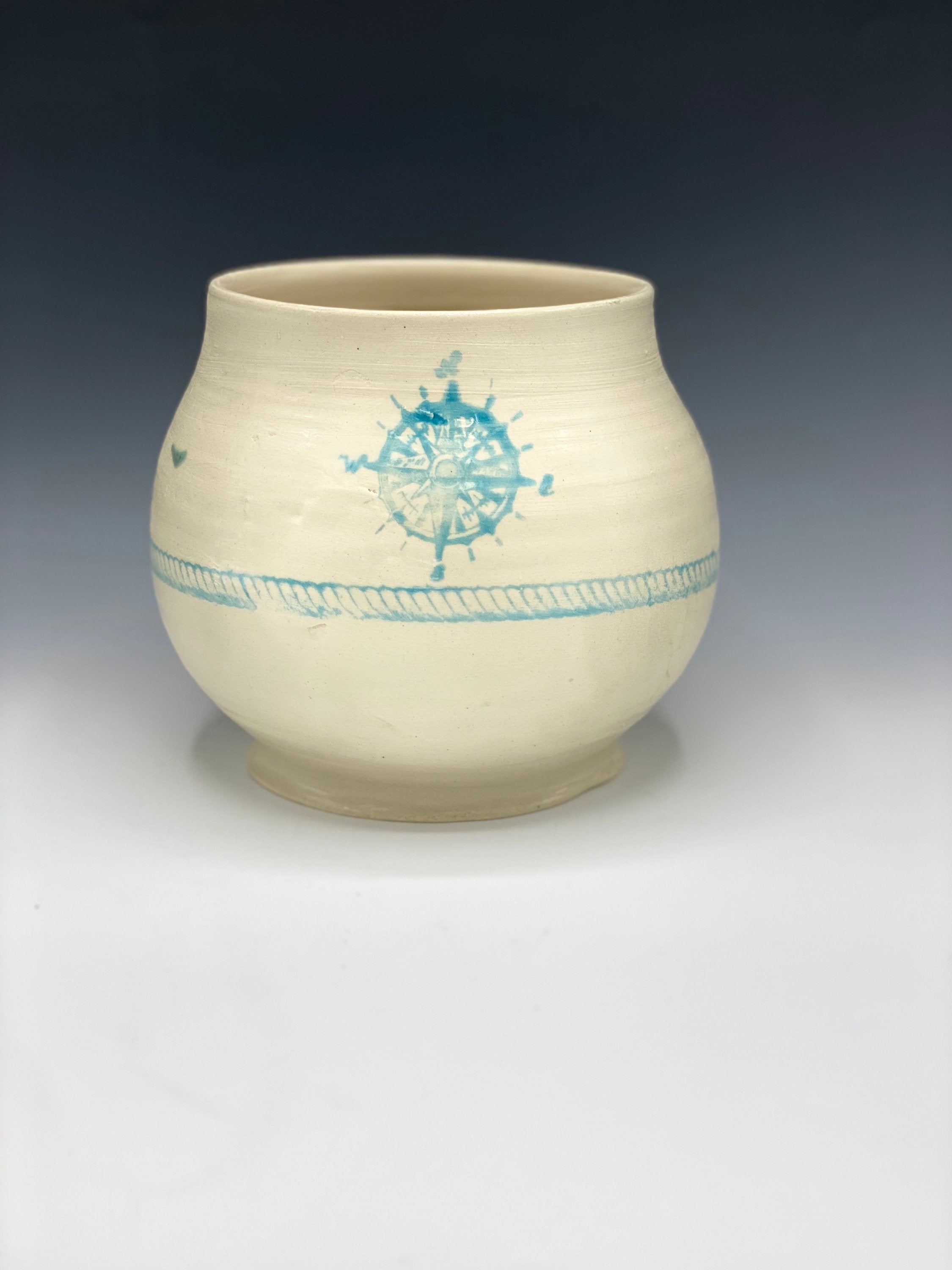 Ceramic lighthouse planter